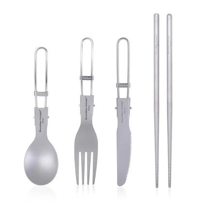 Set de Couverts Pliables en Titane Nomad Cooking