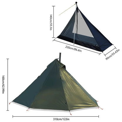 Tente Tipi avec Cheminée Nomad Shelter